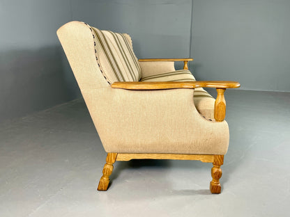 Vintage 3 seater Mid Century Sofa Danish 1970s Kjaernaulf Style Retro EB06713