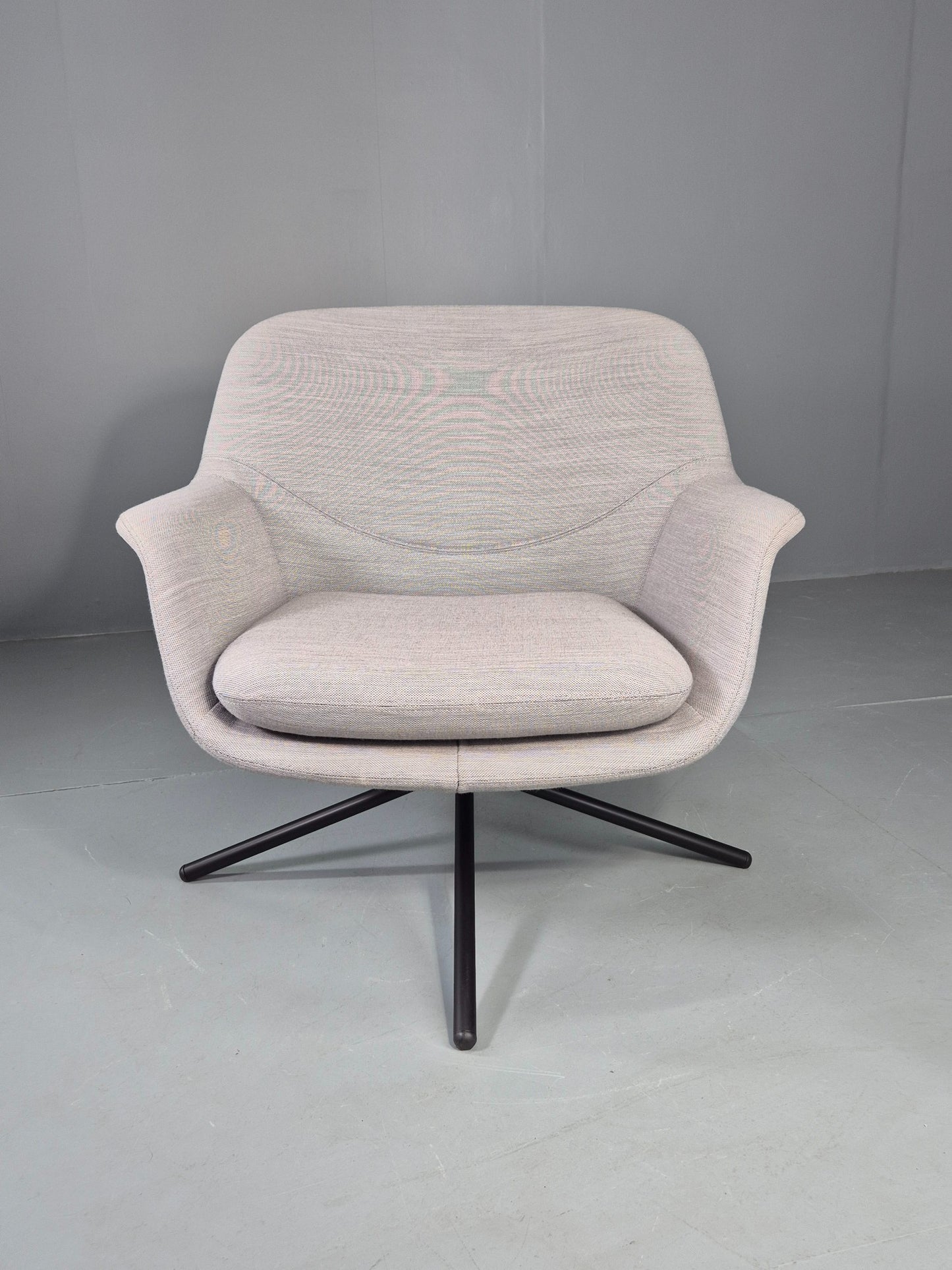 Vintage Swivel Lounge Chair Icons of Denmark Smile Chair Retro Modern EB12855