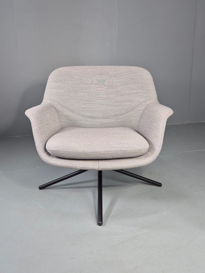 Vintage Swivel Lounge Chair Icons of Denmark Smile Chair Retro Modern EB12855