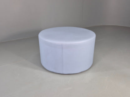 Cube Spaces Round Oversize Ottoman Footstool Leather EB12250