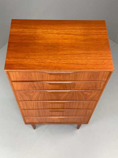 Vintage Chest Of Drawers By Austinsuite Teak Tallboy Mid Century 1960s EB12903