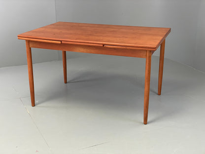 Vintage Extending Dining Table Rectangular Teak Danish 1960s Retro EB12202