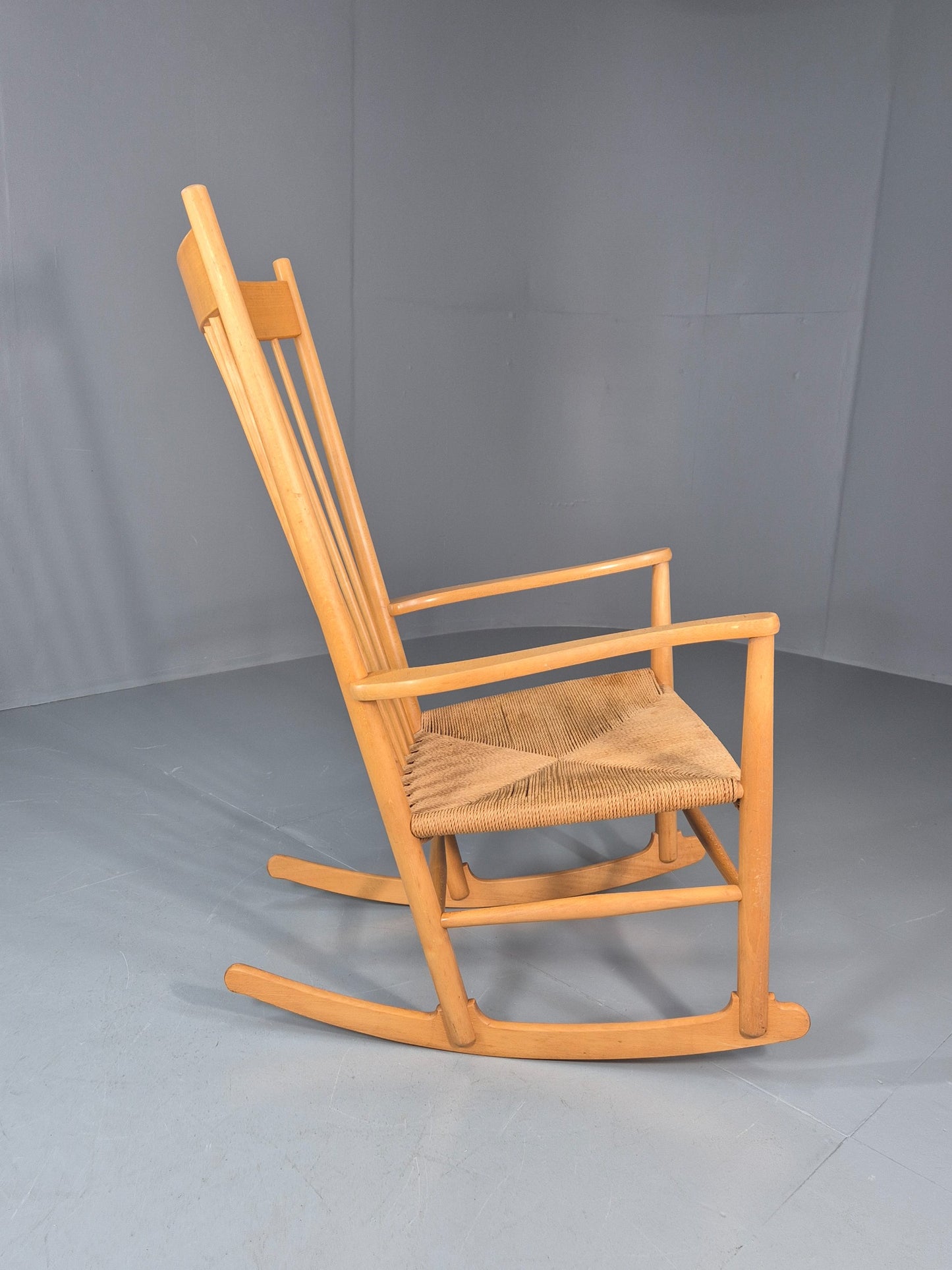 Vintage Wegner Rocking Chair J16 Model for Fredericia c1944 MCM Retro 10991