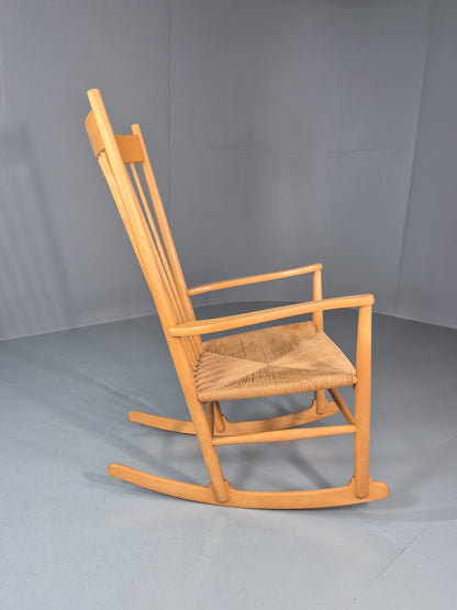 Vintage Wegner Rocking Chair J16 Model for Fredericia c1944 MCM Retro 10991