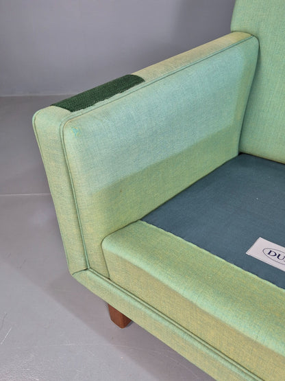 Vintage Mid Century Lounge Chair 1960s SwedishDux Green Retro EB07716