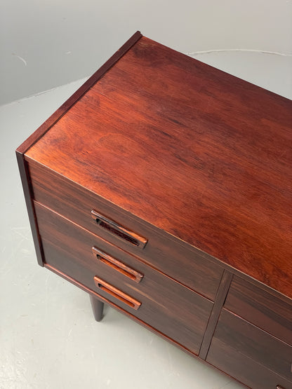 Vintage Chest Of Drawers 1960s Danish Mid Century Darkwood EB12360