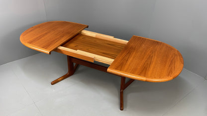 Vintage Teak Dining Table Extending Danish Mid Century Retro 1970s EB13122