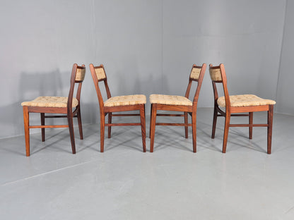 4 Vintage Midcentury Danish Dining Chairs Original 1970s Retro EB12119