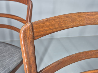3 G Plan Dining Chairs Teak Frame New Upholstery 1980s Retro  EB11760