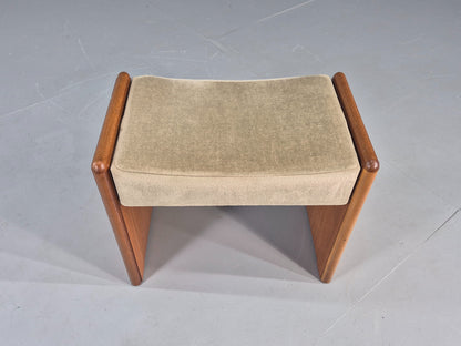 Vintage Teak Footstool 1980s Design Retro  EB12007