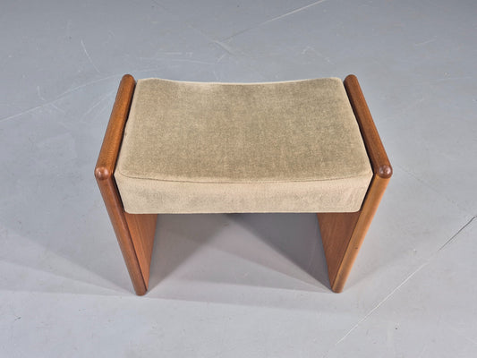 Vintage Teak Footstool 1980s Design Retro  EB12007
