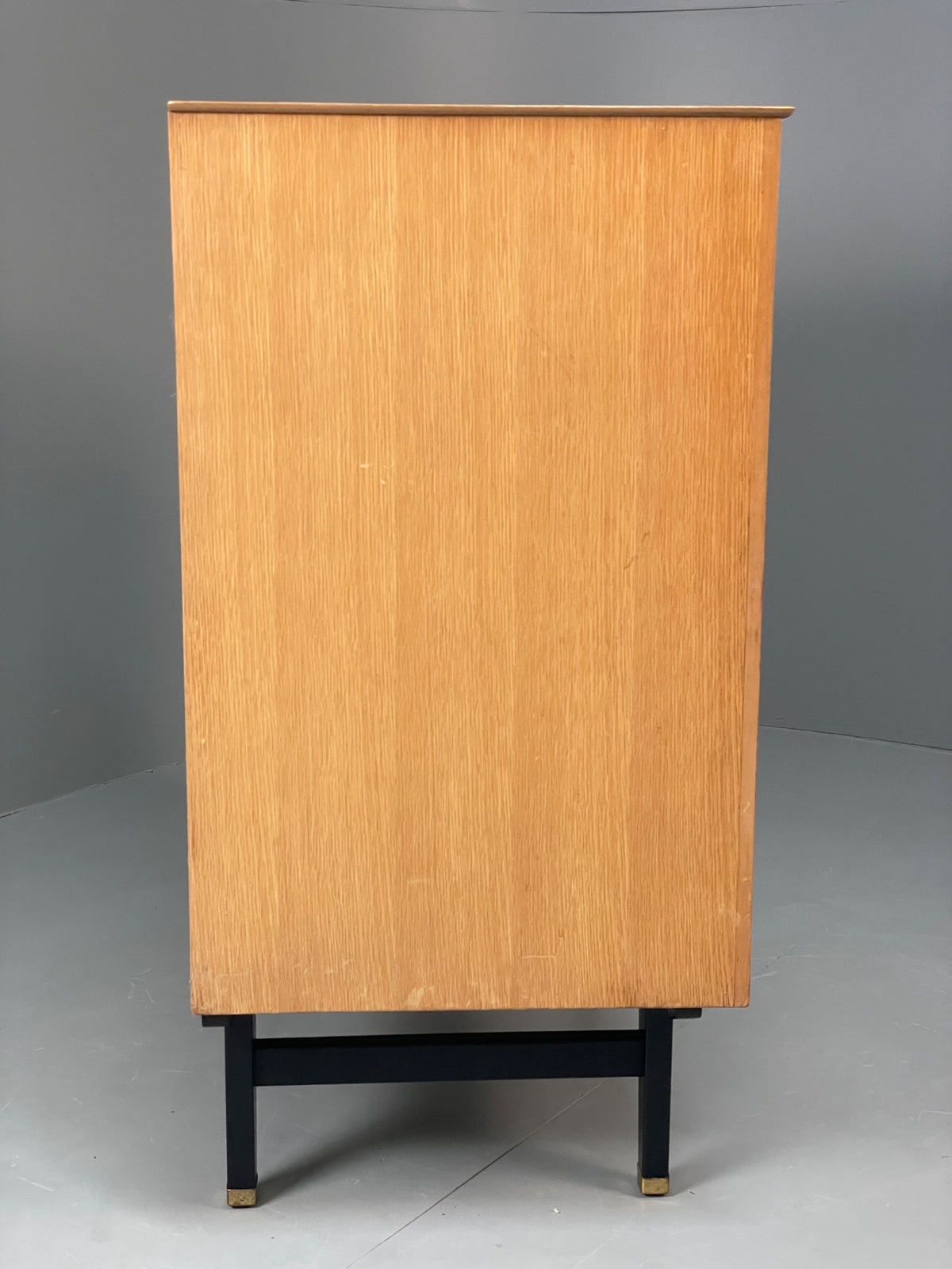 Vintage Chest Of Drawers By Limelight 1960s Oak Veneer Black Mid Century EB13119
