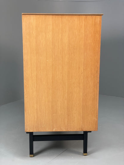 Vintage Chest Of Drawers By Limelight 1960s Oak Veneer Black Mid Century EB13119
