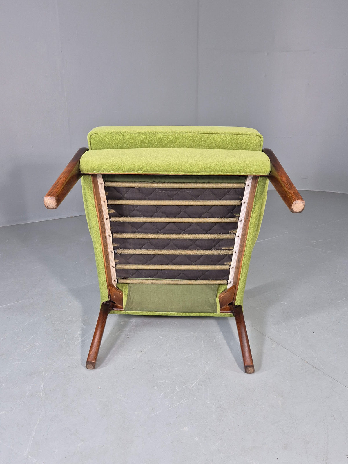 Vintage Parker Knoll PK749 Chair Recent Green Wool Makeover 1960s Retro EB12989