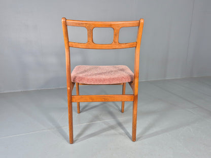 6 Vintage Teak Dining Chairs 1970s Retro D Scan Brand New Upholstery EB12160