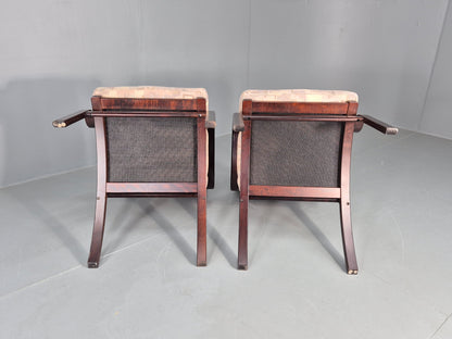 Vintage Danish Bentwood Lounge Chairs 1980s Stouby Retro MCM EB12130