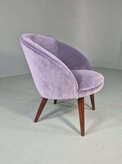 Vintage Danish Tub Chair 1960s Original Mid Century Design Retro Teak EB12951