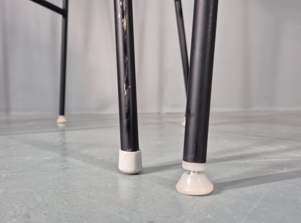 4 Tondina High Stools Infiniti Italian Design Black Plastic Pop Model  12998