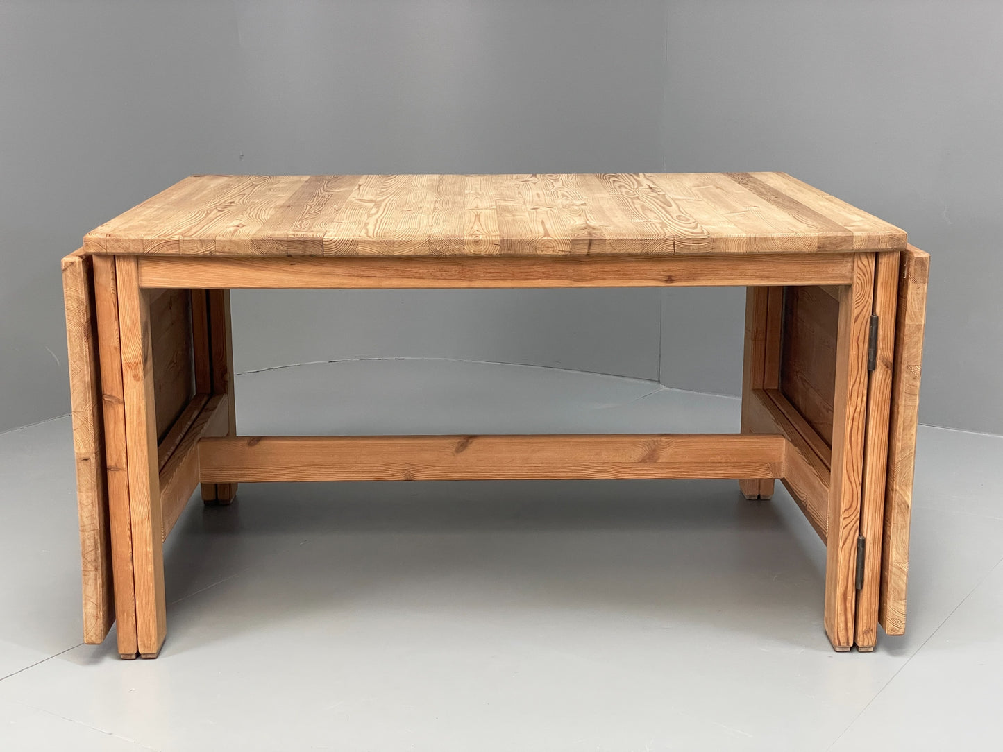 Vintage Ping Dining Table Extending Drop Leaf Chunky Solid Rustic EB10867