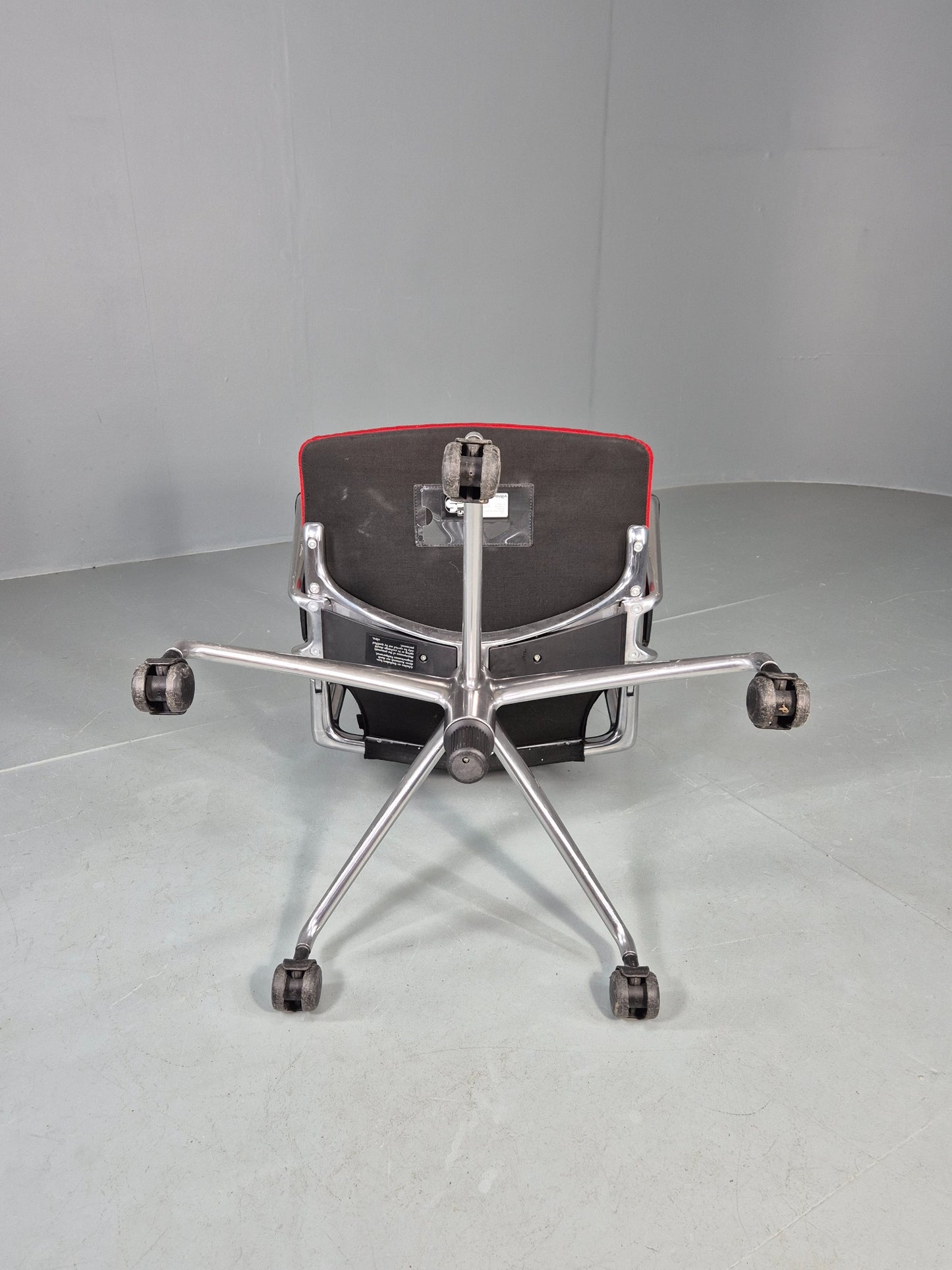 Vintage Vitra Media Office Chair Red and Black EB12256