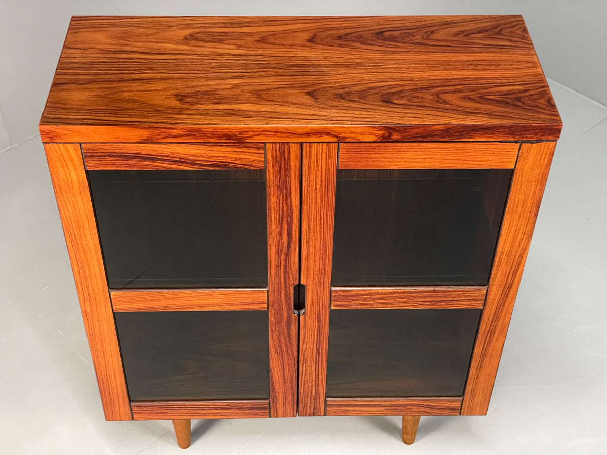 Vintage Swedish Glazed Bookcase Retro Chunky Shelving 1980s EB13112