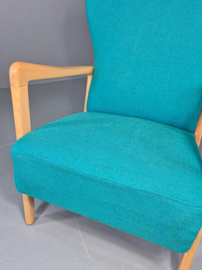 Vintage Mid Century Fritz Hansen Lounge Chair Soren Hansen Design 1940s  EB12108