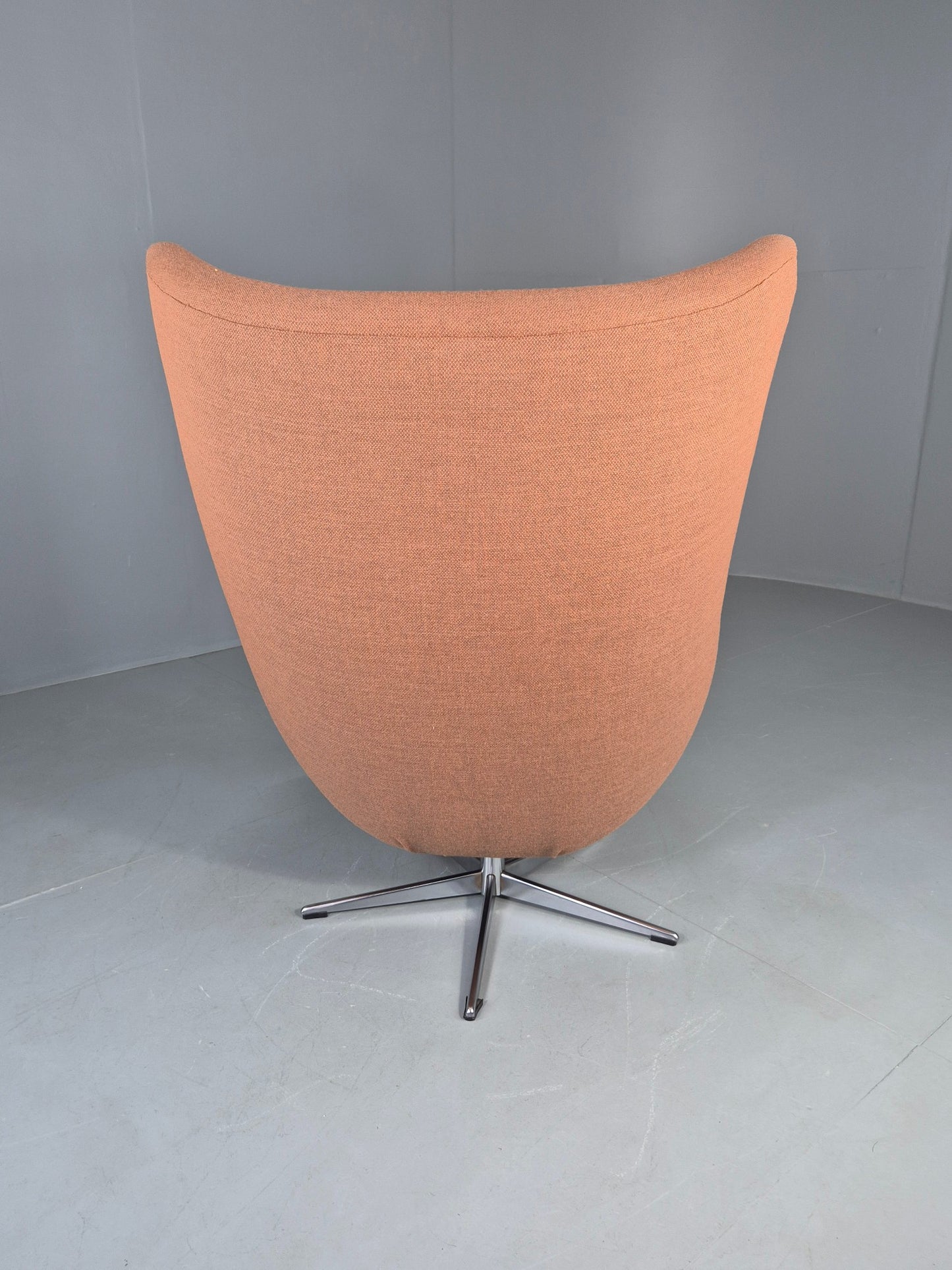 Vintage Danish Bucket Egg Chair New Upholstery 1960s Retro Mid Century EB12111