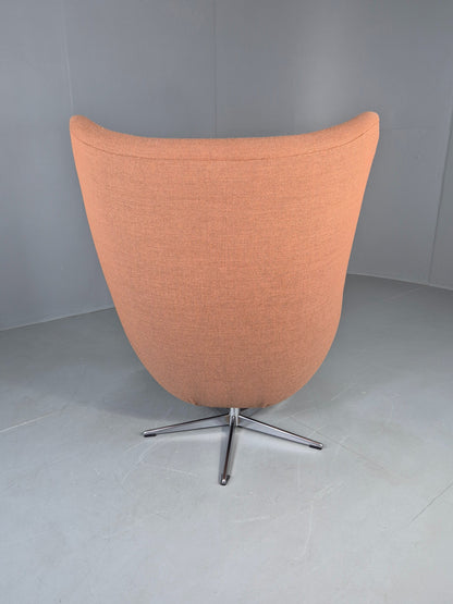 Vintage Danish Bucket Egg Chair New Upholstery 1960s Retro Mid Century EB12111