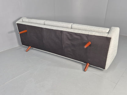 Vintage Mid Century 3 Seat Sofa New Upholstery Teak Legs 1960s EB12169