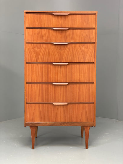 Vintage Chest Of Drawers By Austinsuite Teak Tallboy Mid Century 1960s EB12903