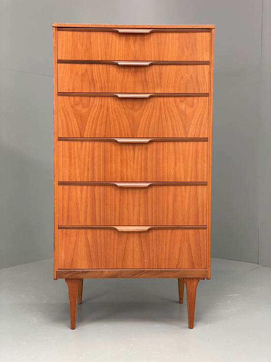 Vintage Chest Of Drawers By Austinsuite Teak Tallboy Mid Century 1960s EB12903