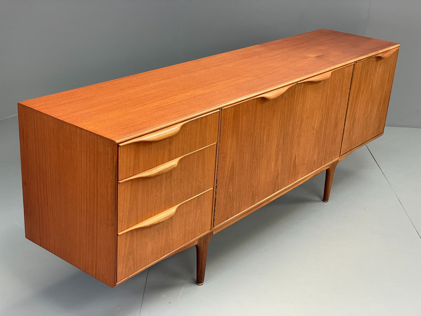 Vintage Teak Sideboard McIntosh 1960s Mid Century Drawers Shelves EB12876