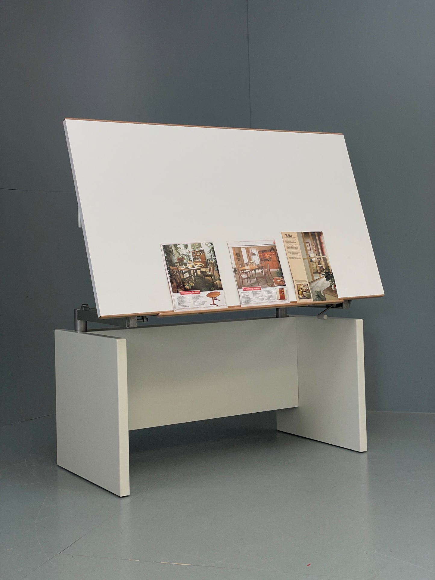 Vintage Hülsta Drawing Desk Architect Height Adjustable Tilting Retro EB12282