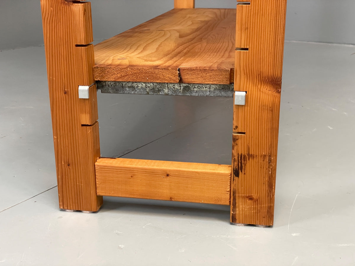 Vintage Pine Shelving Unit Adjustable Modular Open Retro Bruynzeel Solid EB13162