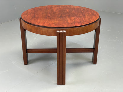 Vintage Circular Side Table Art Deco Style 1950s Retro EB11882