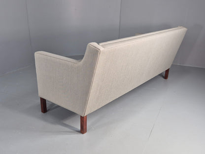 Vintage Danish 3 Seat Sofa 60s Mid Century Mogensen Style Original Retro EB12375
