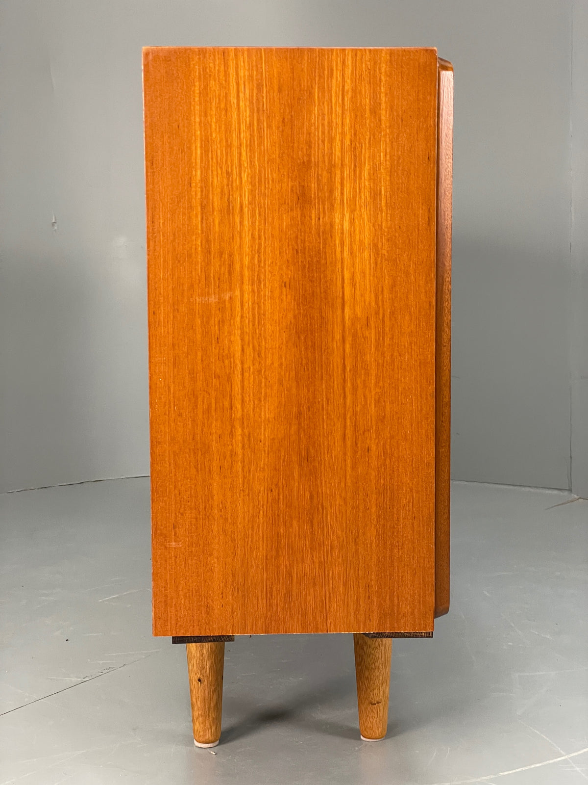 Vintage Teak Glazed Bookcase 1970s Shelving Mid Century Retro EB13151
