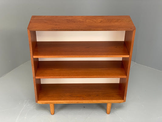 Vintage 1960s Teak Bookcase Retro Shelving Adjustable Mid Century EB11974
