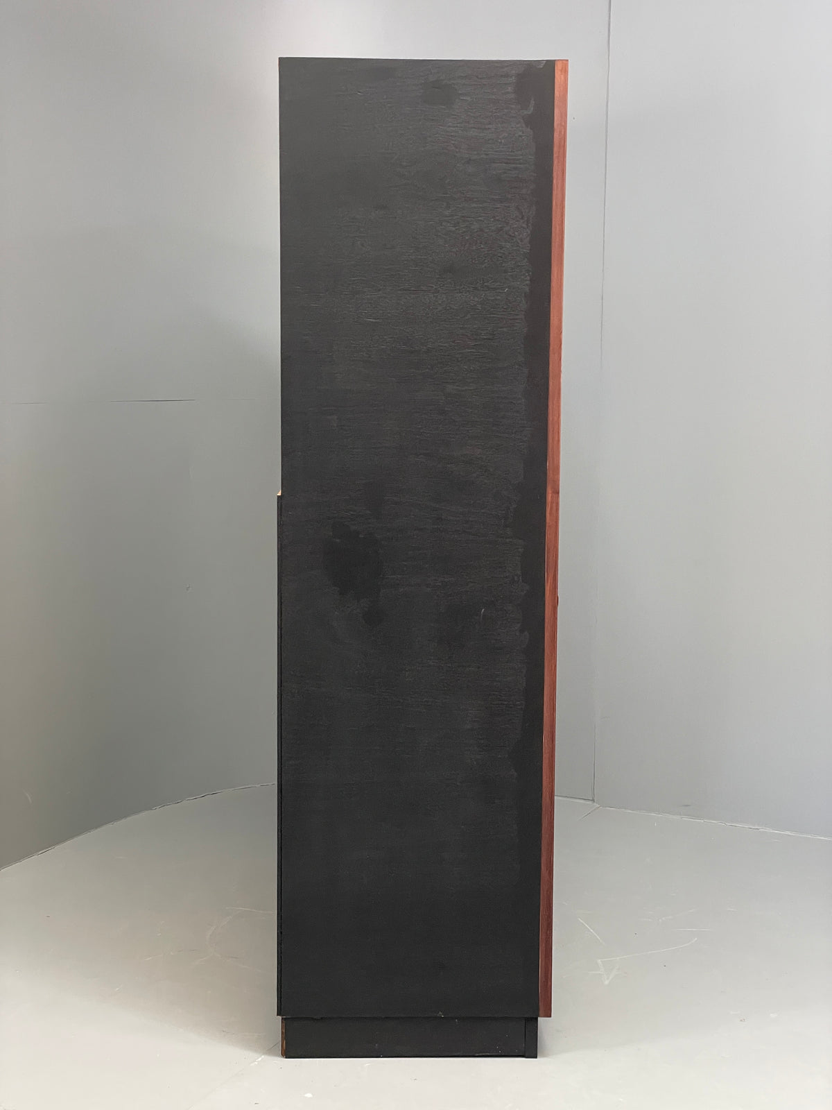 Vintage Danish Wall Unit Mid Century 1960s Tambour Shelving Cabinet Retro 13101