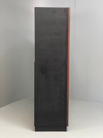 Vintage Danish Wall Unit Mid Century 1960s Tambour Shelving Cabinet Retro 13101