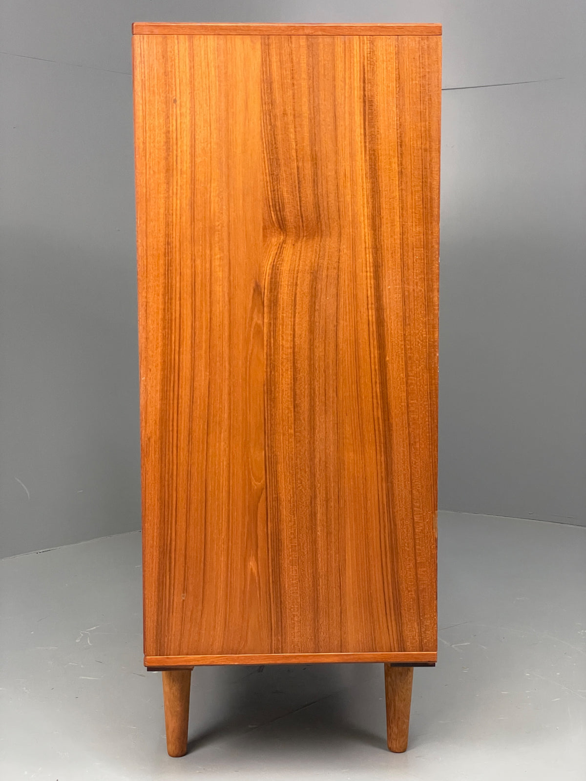 Vintage Teak Cabinet Danish 1970s Retro Mid Century Shelving Cupboard EB12965