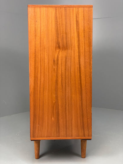 Vintage Teak Cabinet Danish 1970s Retro Mid Century Shelving Cupboard EB12965