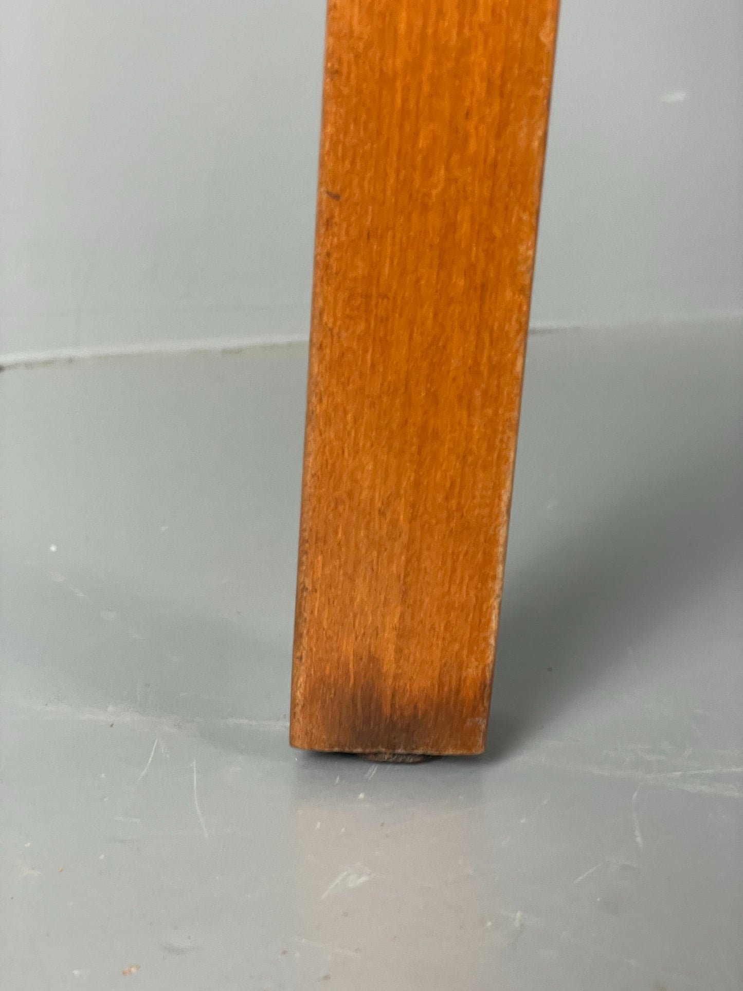 Vintage 1960s Kitchen Table Red Formica Retro Exposed Ply EB12194