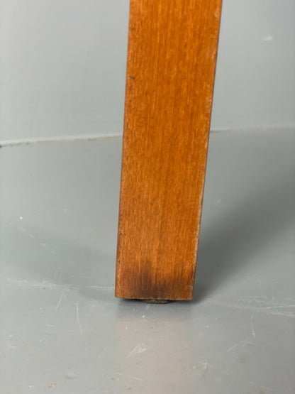 Vintage 1960s Kitchen Table Red Formica Retro Exposed Ply EB12194