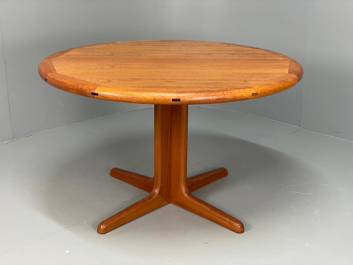 Vintage Teak Dining Table Dyrlund Extending Danish Mid Century 1970s EB12979