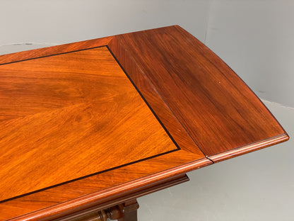 Vintage Walnut Coffee Table Danish 1960s Drop Leaf Retro EB12329