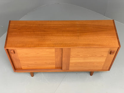 Vintage Teak Sideboard Domino Møbler Danish 1970s Retro Shelving EB12086