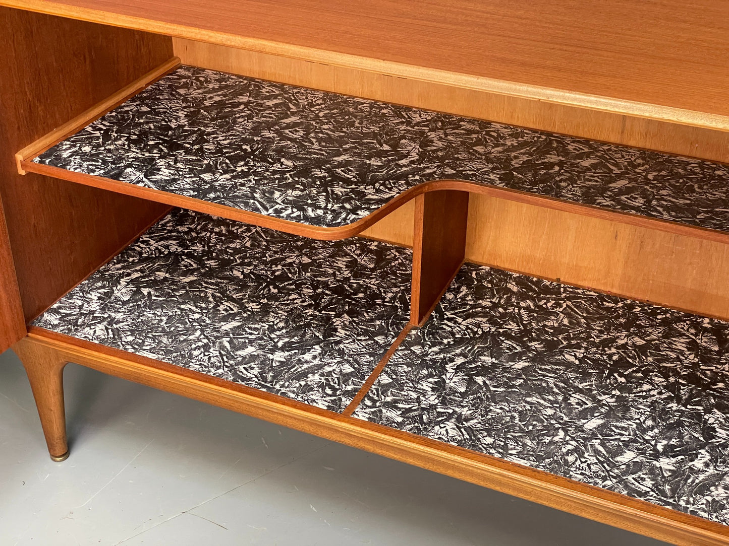 Vintage McIntosh Teak Sideboard 1960s Mid Century Drawers Shelves EB11686