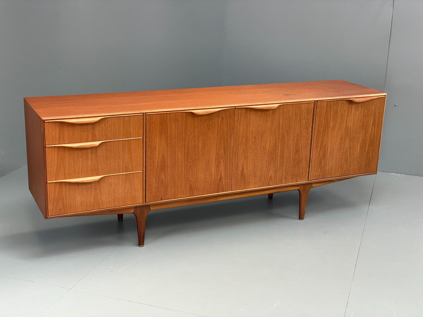 Vintage Teak Sideboard McIntosh 1960s Mid Century Drawers Shelves EB12876