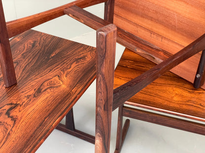 Vintage Danish Nesting Tables By Kai Kristiansen Mid Century 1960s EB12353